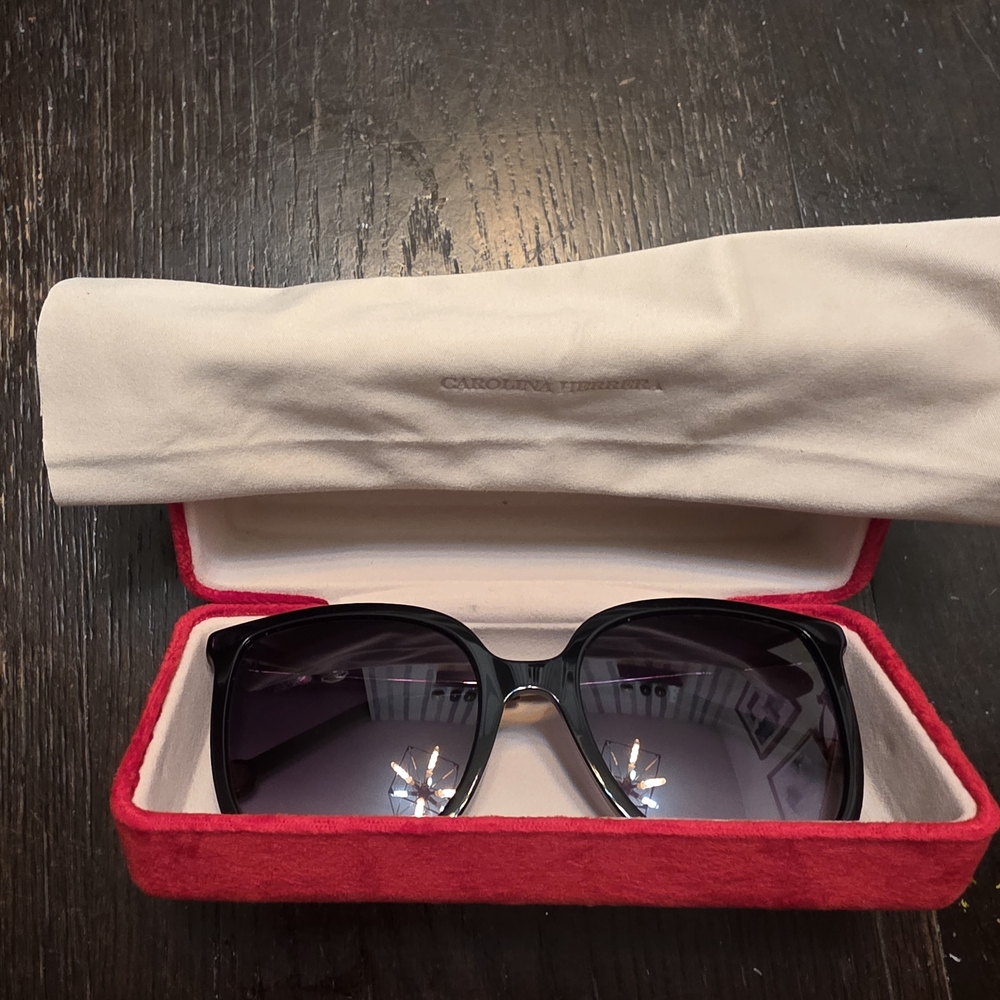 Carolina Herrera Black Sunglasses
